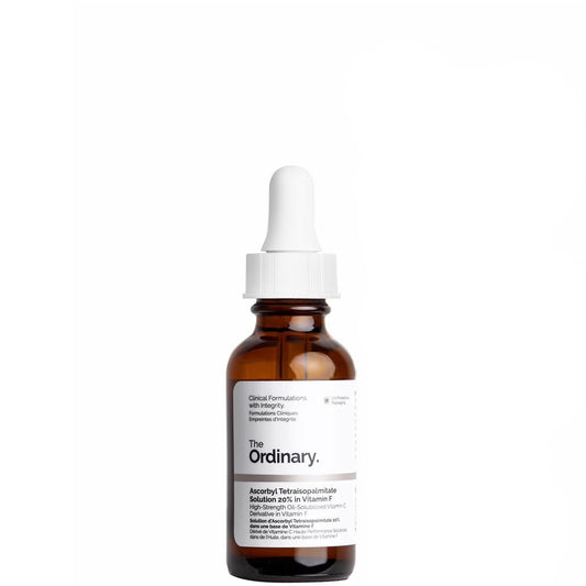 THE ORDINARY - (Vit C) Ascorbyl Tetraisopalmitate Solution 20% In Vitamin F
Alta potencia en vitamina F - 30ML